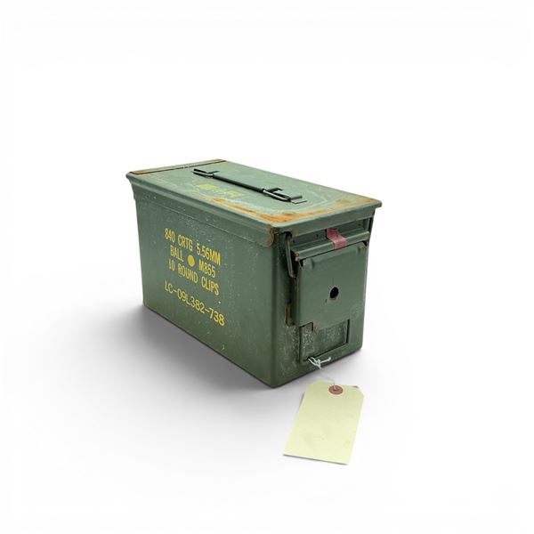 Military Metal Ammo Can, Approx 11" X 7" X 6", ODG