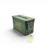 Image 1 : Military Metal Ammo Can, Approx 11" X 7" X 6", ODG