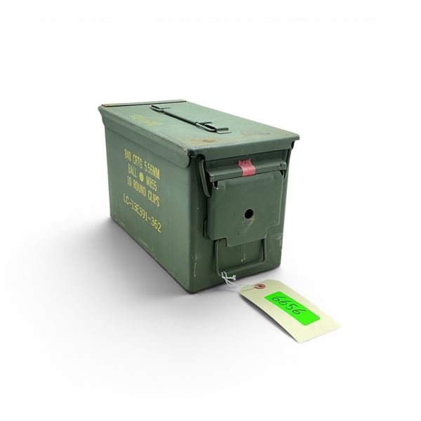 Military Metal Ammo Can, Approx 11" X 7" X 6", ODG