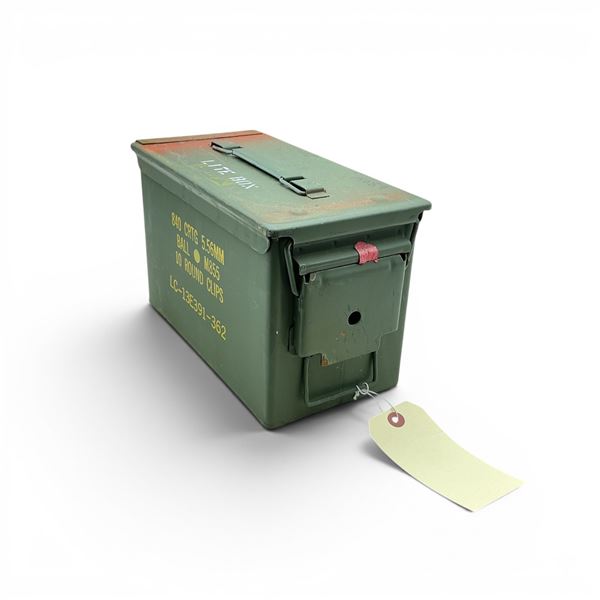 Military Metal Ammo Can, Approx 11" X 7" X 6", ODG