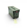Image 1 : Military Metal Ammo Can, Approx 11" X 7" X 6", ODG