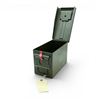 Image 2 : Military Metal Ammo Can, Approx 11" X 7" X 6", ODG