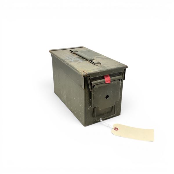 Military Metal Ammo Can, Approx 11" X 7" X 6", ODG
