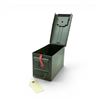 Image 2 : Military Metal Ammo Can, Approx 11" X 7" X 6", ODG