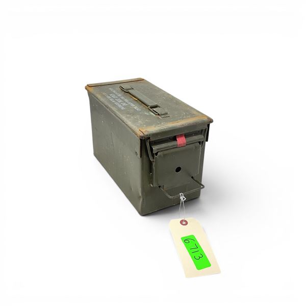 Military Metal Ammo Can, Approx 11" X 7" X 6", ODG