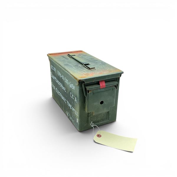 Military Metal Ammo Can, Approx 11" X 7" X 6", ODG