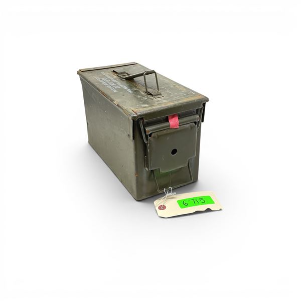 Military Metal Ammo Can, Approx 11" X 7" X 6", ODG