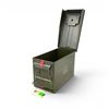 Image 2 : Military Metal Ammo Can, Approx 11" X 7" X 6", ODG
