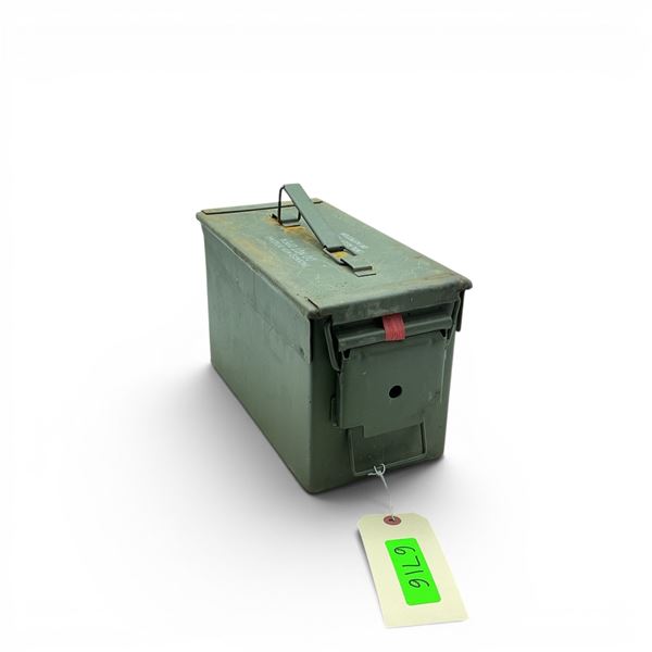 Military Metal Ammo Can, Approx 11" X 7" X 6", ODG