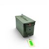 Image 1 : Military Metal Ammo Can, Approx 11" X 7" X 6", ODG