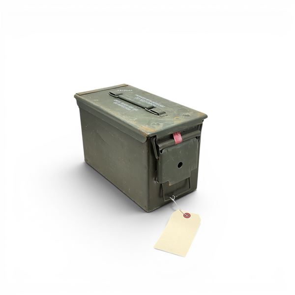Military Metal Ammo Can, Approx 11" X 7" X 6", ODG