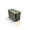 Image 1 : Military Metal Ammo Can, Approx 11" X 7" X 6", ODG