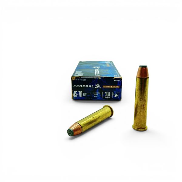 Federal Powershok 45-70 Gov, Jacketed SP, 300 Grain Ammunition, 20 Rounds