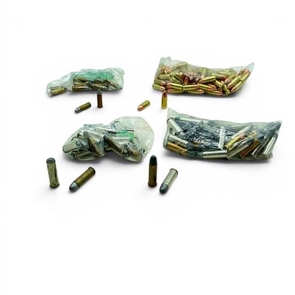 Assorted 32 Cal Ammunition 12 Rounds, 38 Special 52 Rounds, 9mm Luger 99 Rounds
