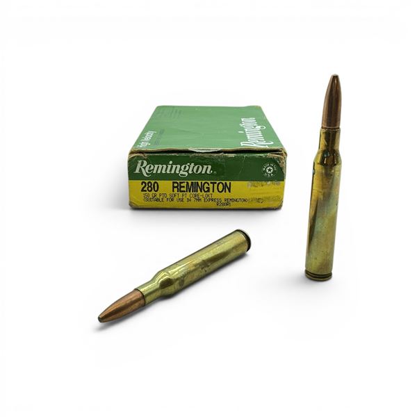 Reloaded 280 Rem Ammunition, 19 Rounds