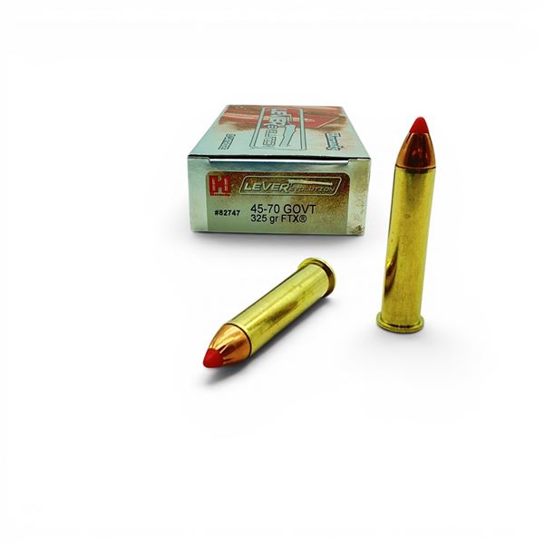 Hornady Leverlution 45-70 GOVT, 325 Grain FTX Ammunition, 20 Rounds