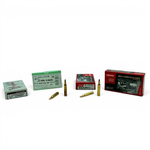 Assorted 223 Rem Ammunition 70 Rounds