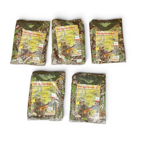 Tree Leaf Camo Suit Includes Jacket, Pants, Hat and Mask Size XXL X 5