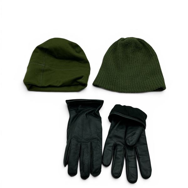 Logistik Leather Gloves Size 10, Toque Size S/M X 2