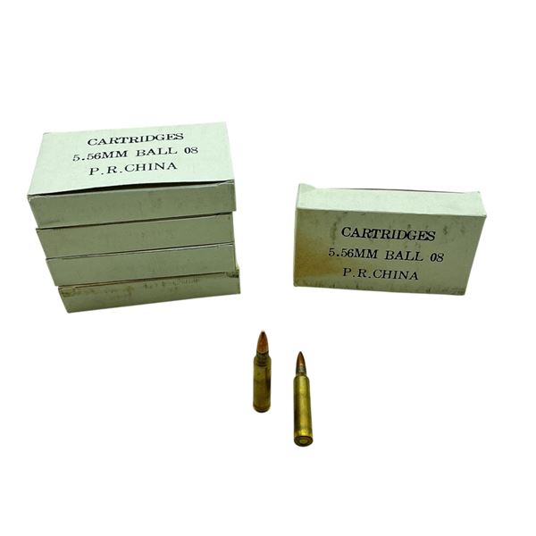 Chinese 5.56mm, FMJ Ball Ammunition, 100 Rounds