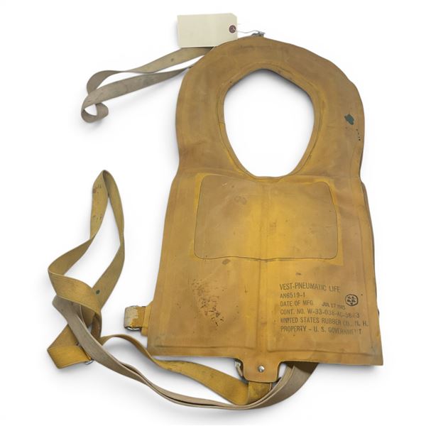 Mae West Vest, Pneumatic, Life Dated 17 July 1945