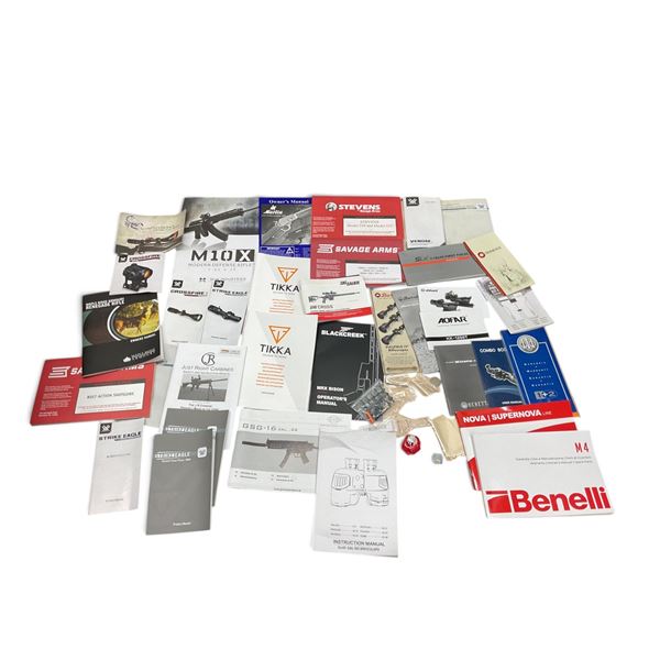 Assorted Firearm and Scope Manuals