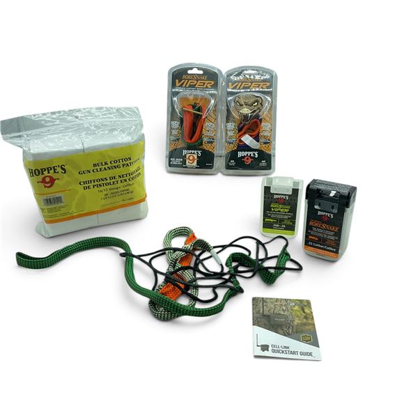 Cleaning Accessories Including 12/ 16 Ga Patches and Bore Snakes