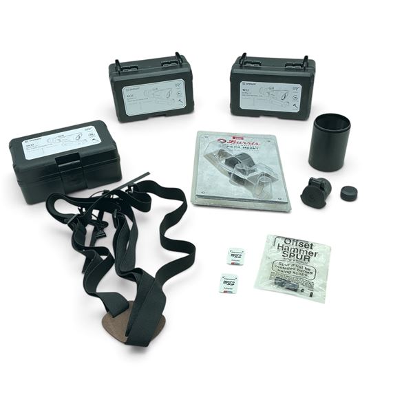 Foam Lined Optics Case X 3, Harness, Sunshade and Accessories