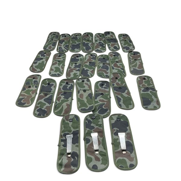 Small Pouches with Pocket Clip in Camo X 24 Qty