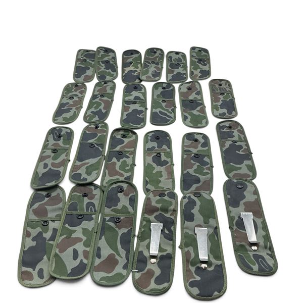 Small Pouches with Pocket Clip in Camo X 24 Qty
