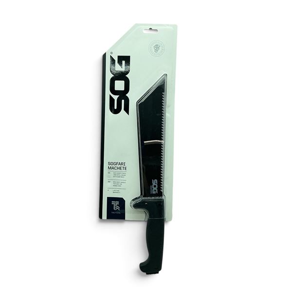 SOG Sogfari Tactical 10" Blade Machete, New
