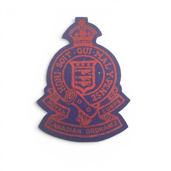 Royal Canadian Ordance Corps King's Crown Sports Badge