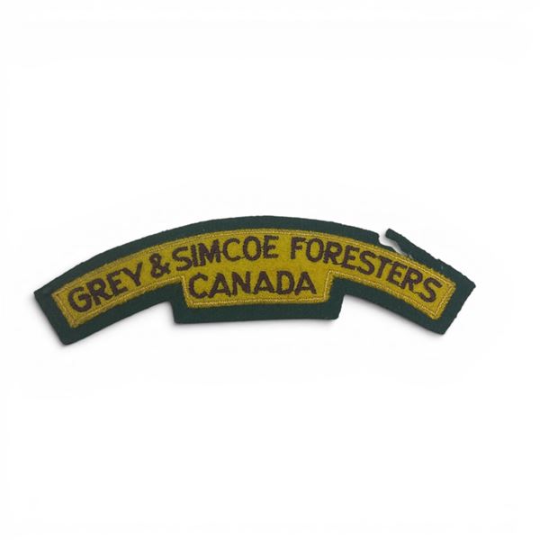 Grey and Simcoe Foresters Shoulder Flash