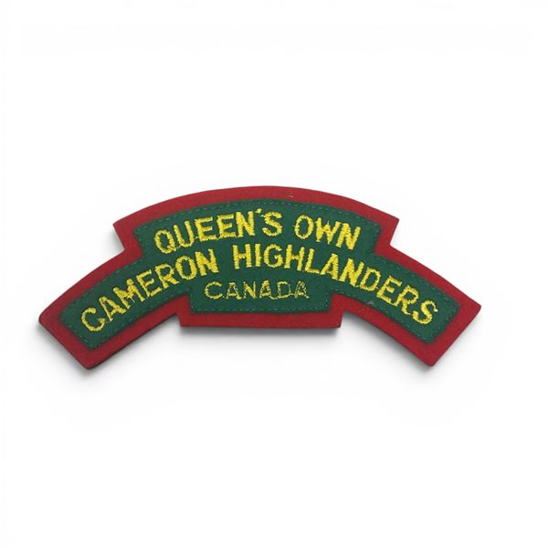Queen's Own Cameron Highlanders Shoulder Flash