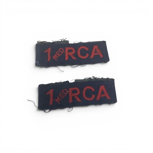First Medium Regiment, Royal Canadian Artillery Flashes X 2
