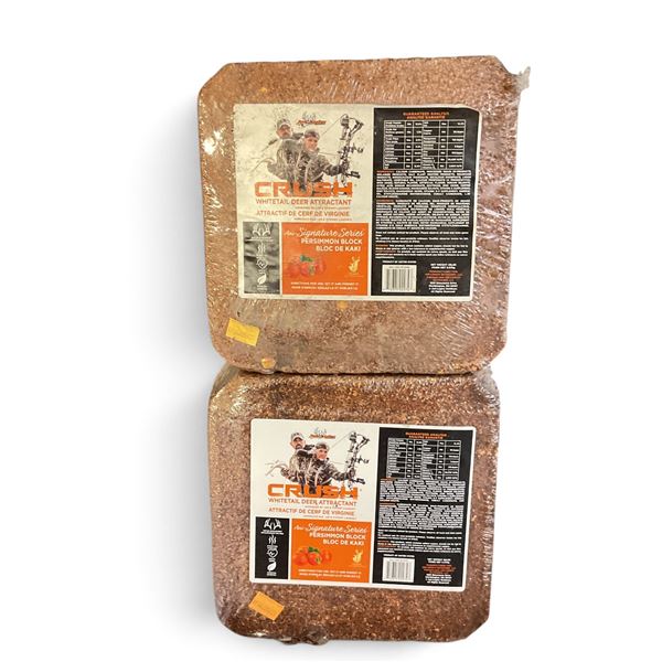 Ani Logics Signature Series 'Crush' Whitetail Attractant in Persimmon, 20 Lb Block X 2