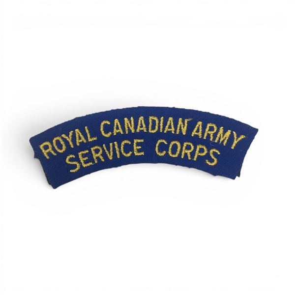 Royal Canadian Army Service Corps Shoulder Flash