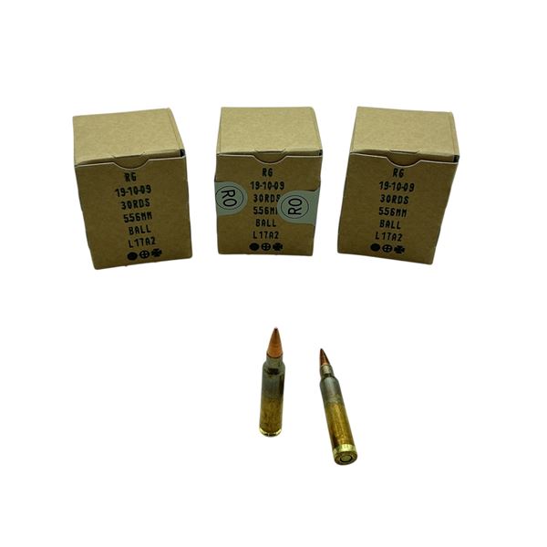British Made 5.56mm, FMJ Ball Ammunition, 90 Rounds