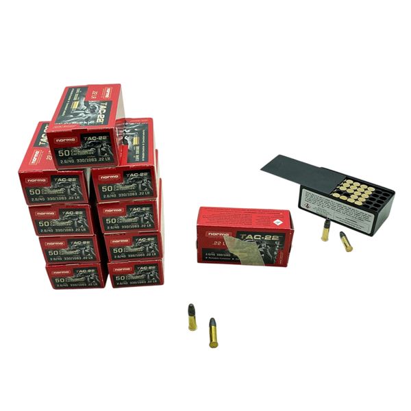 Assorted 22LR Ammunition, 512 Rounds