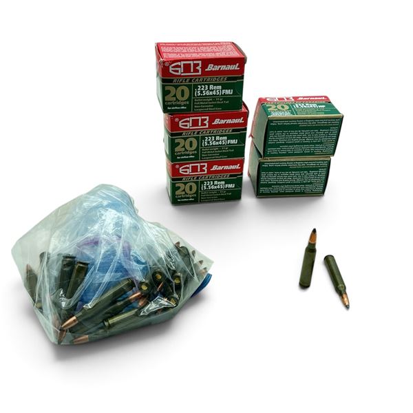 Assorted 223 Rem Ammunition, 120 Rounds