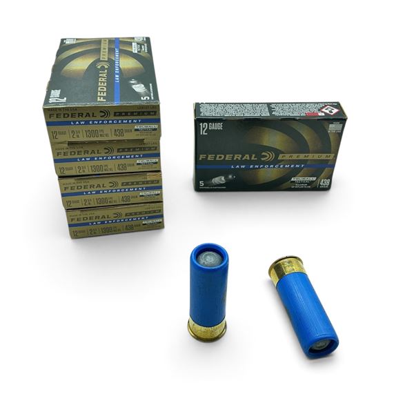 Federal Premium Law Enforcement 12 Ga 2-3/4 Truball HP Rifled Slug Ammunition, 25 Rounds