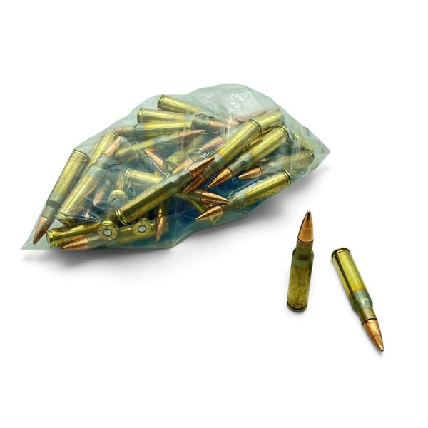 Reloaded 308 Win, FMJ Ammunition, Approximately 50 Rounds