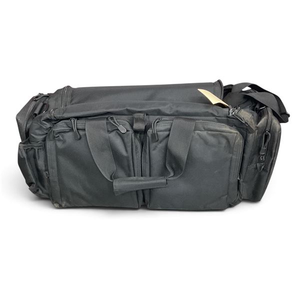 Range Bag With Insert, Lots of Pockets and Compartments, Black, 24" X 10" X 8"