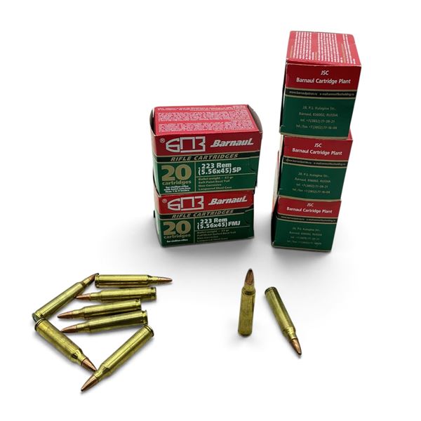 Assorted 223 Ammunition, 109 Rounds