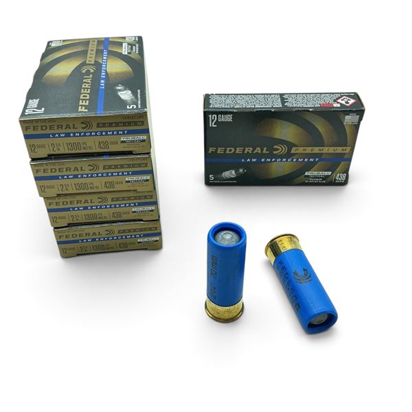 Federal Premium Law Enforcement 12 Ga, 2-3/4", Truball HP Rifled Slugs ammunition, 25 Rounds