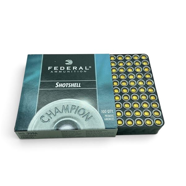 Federal Champion, 209A Shotshell Primers, 100 QTY