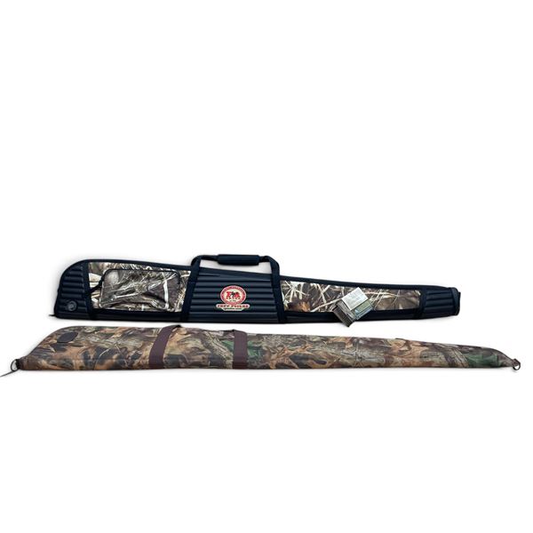 Final Approach 'Annihilator' Shotgun Bag in Realtree Max 4 Camo and Bob Allen Shotgun Case in Camo