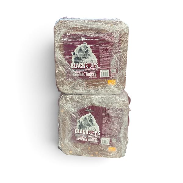 Ani Logics Black Ops Special Forces Bear Attractant in Berry Blast, Approx 20 Lb Blocks X 2
