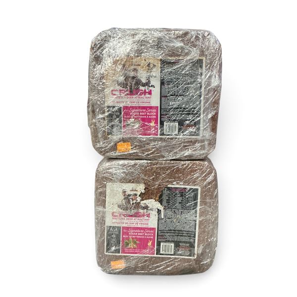 Ani Logics Signature Series 'Crush' Whitetail Deer Attractant in Sugar Beet Approx 20 Lb Block X 2