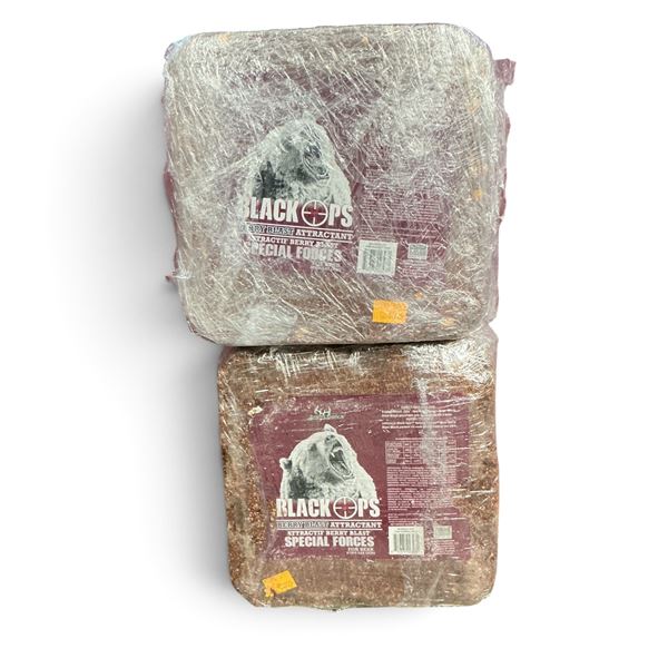 Ani Logics Black Ops Special Forces Bear Attractant in Berry Blast, Approx 20 Lb Blocks X 2